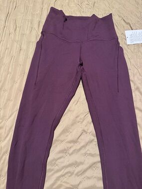 lululemon athletica Black Plum High-Rise Performance Leggings WUNDER TRAIN